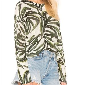 Show Me Your Mumu Palm Crop Sweater